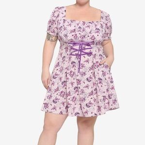Hot Topic Tarot & Rose Babydoll Dress